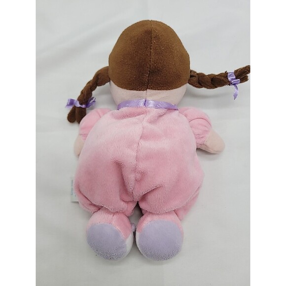 Garanimals MY FIRST DOLL Plush Stuffed Lovey Brown Hair Baby Rattle 8" Stuffed - Picture 16 of 16